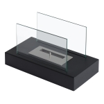 HomCom Camino Bioetanolo in Acciaio Serbatoio 0.5L, 35x18x21cm