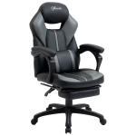 Vinsetto Sedia ergonomica Imbottita con Altezza Regolabile Similpelle - Nera