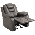 HOMCOM Poltrona Relax Reclinabile con Poggiapiedi, Seduta Ergonomica e Imbottitura Extra Marrone