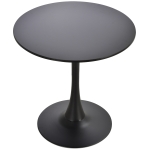 Homcom Tavolo da Cocktail Minimal Rotondo con Base in Metallo Nero D70 x 73 cm