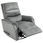 HOMCOM Poltrona Relax Moderna in Tessuto Grigio con Schienale Reclinabile 140°