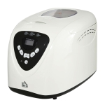 HOMCOM Macchina per il Pane 12 Programmi 600W, Timer 13 Ore, Antiaderente