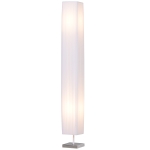 Homcom Lampadaire Colonne sur Pied en Métal Blanc 14 x 14 x 120 cm