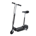 HomCom Monopattino Elettrico con Sella per Bambini Pieghevole 120W, Nero