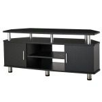 Homcom Mobile Porta TV Classico con 2 Ripiani e 2 Antine Nero