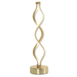 HOMCOM Lampada da Tavolo, Scrivania, Comodino, Lettura con Luce a LED Oro