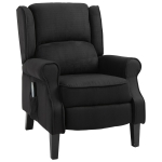 HOMCOM Poltrona Massaggiante Relax Reclinabile Funzione Riscaldante Telecomando 78×83×101cm Nero