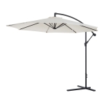 Outsunny Ombrellone Parasole Decentrato da Giardino da Spiaggia Ferro 3M, Beige