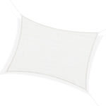 Outsunny Tende da sole a vela Rettangolare Protezione Raggi UV in PE Crema, 4x6m