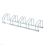 Homcom Râtelier pour 5 Vélos en Acier Galvanisé 130 x 33 x 27 cm