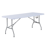 Outsunny Tavolo da Campeggio Pieghevole Portatile Picnic Richiudibile in Valigia in PE 180 x 74 x 74cm