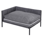 PawHut Lettino Morbido Cuccia per Cani Grandi Grigio, 93.5x69x48.5cm