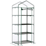 Serre de jardin balcon 4 étagères acier PVC transparent