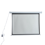 HomCom Schermo 84 Pollici Proiezione Motorizzato Home Cinema, Bianco
