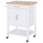 HOMCOM Carrello da Cucina Salvaspazio con Cassetto Porta Asciugamani Ruote