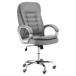 Fauteuil de bureau manager grand confort toile lin