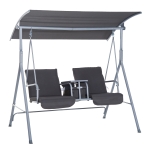 Balancelle design de jardin 2 places acier polyester