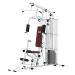 Station de musculation complète avec 10 contrepoids acier
