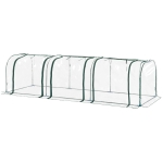 Outsunny 8' x 4' x 4' Portable Pop Up Greenhouse with zippered Doors & Portable Zipper Bag for Plants Outdoor, PVC Cover(c-5)