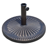 Outsunny Baza pentru Umbrela de Soare Diametru 3,8-4,8cm Desen Floral cu Manivela Greutate 15kg de Gradina Rasina 49x32cm