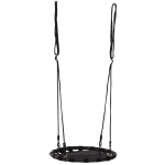 HomCom, leagan tip cuib, Φ 60 cm, negru