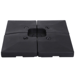 Outsunny Set 4 Baza Incrucisata pentru Umbrela de Gradina de Umplut cu Apa si Nisip,Negru, 51x51x12cm
