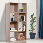 Homcom Librarie Raft 4 Niveluri Culoare Lemn Natural 61,5x29,5x122,5cm