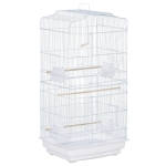 PawHut cusca pentru pasari, 46.5x35.5x92cm, alb