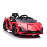 HOMCOM Masina pentru copii 12V Lamborghini telecomanda Viteza 3-8 km/h Rosie