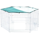 PawHut Tarc modular pentru Animale cu Acoperire Impermeabila 6 Module 59 x 60cm