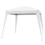Outsunny Carpa Plegable 3x3m Cenador de Jardín Diseño Pop Up de Acero y Cubierta de Tela Oxford Blanco