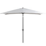 Parasol inclinable rectangulaire métal polyester