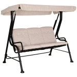 Balancelle de jardin 3 places grand confort avec coussins
