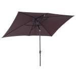 Parasol inclinable rectangulaire métal polyester