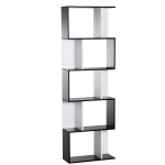 Etagère contemporaine S 60L x 24l x 185H cm panneaux particules bicolore