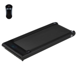 HOMCOM Cinta de Correr Caminar Eléctrica con Velocidad Ajustable de 1-6 km/h Pantalla LED Control Remoto y 2 Ruedas de Transporte para Oficina Hogar 133x50x13 cm Negro(c-1)