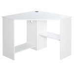Bureau informatique bureau d'angle contemporain avec étagères panneaux particules