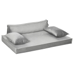 PawHut Cuccia per Cani e Gatti da Interni con Cuscini Rimovibili e Lavabili, Lettino per Cani Imbottito, 99x71x28cm, Grigio