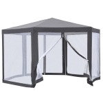 Tonnelle barnum tente de réception hexagonale 10 m²