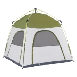 Outsunny Five Man Pop Up Tent Automatic Camping Backpacking Dome Shelter Portable