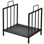 Outsunny 44.5x33x46.5 Heavy Duty Firewood Rack Fireplace Wood Log Stacker Storage w/ 2 Handles