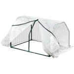 Outsunny 8' x 4' x 4' Portable Pop Up Greenhouse with zippered Doors & Portable Zipper Bag for Plants Outdoor, PVC Cover(c-2)