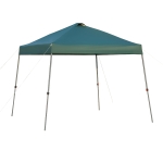 OUTSUNNY 3 x 3m Outdoor Pop-Up Party Tent Canopy with Top Vent, 3-Level Adjustable Height and Roller Bag, Dark Green