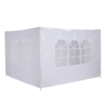 OUTSUNNY 3 Meters Canopy Gazebo Marquee Replacement Exchangeable Side Panel Wall Panels Walls (White)