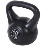 HOMCOM 10kg Fitness Kettlebell Weight PVC Frame With Sand Weightlifting Tools Smooth Grip Noise Reduction