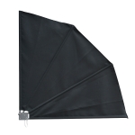 Outsunny Fan Shape Collapsible Balcony Side Awning Wall Mount Sunshade Folding Privacy Fence Patio Sun Wind Shield Garden Outdoor, Dark Grey(c-1)