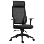 Vinsetto Ergonomic Office Chair Breathable Mesh Fabric Computer Home Executive with Wheels, Black