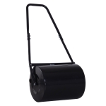 Outsunny 40L Lawn Roller Drum Scraper Bar Collapsible Handle Water or Sand Filled Φ32cm Green(c-3)