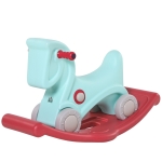 HOMCOM Rocking Horse 2 in 1 Ride on Toys and Sliding Car for Kids Baby Rocker Roller Toddler Playset Indoor Outdoor 1-4 Years Old
