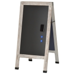 Vinsetto Magnetic A-frame Sidewalk Chalkboard Sign 40" x 20"/ 102.5 x 51 cm Display Surface Sturdy Freestanding Wooden Sandwich Board with Eraser, Magnetic Pins & Chalks for Indoor & Outdoor